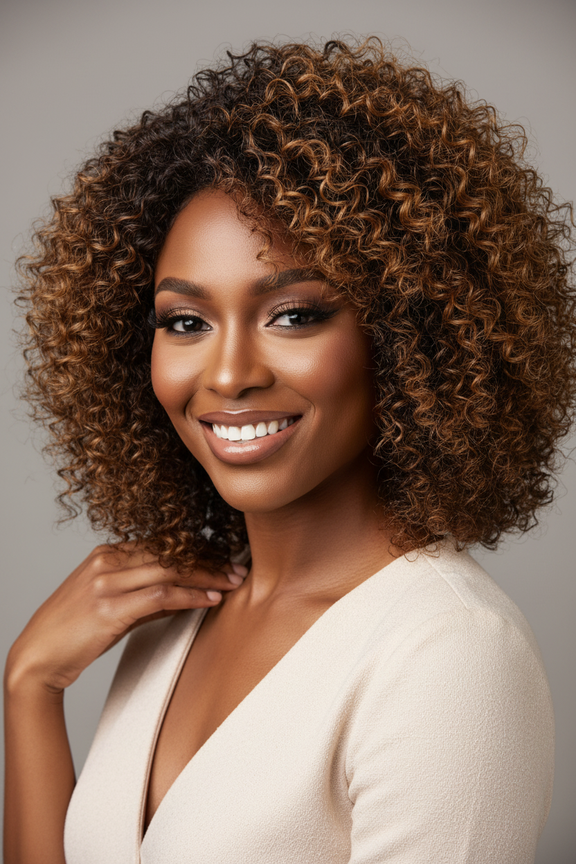 Floélys Ambre – Robe crème curly