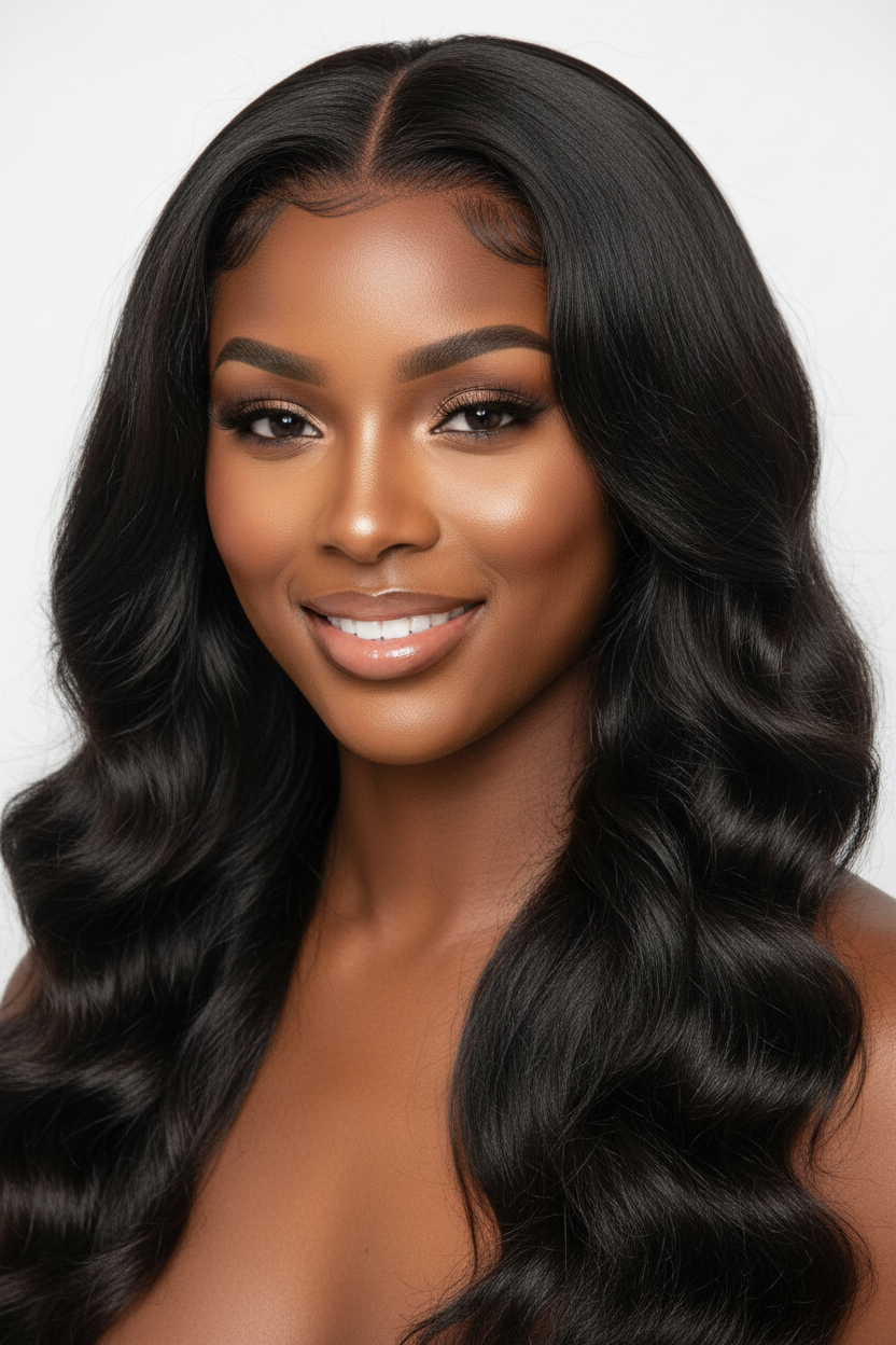 Floélys Panthère – Femme souriante body wave