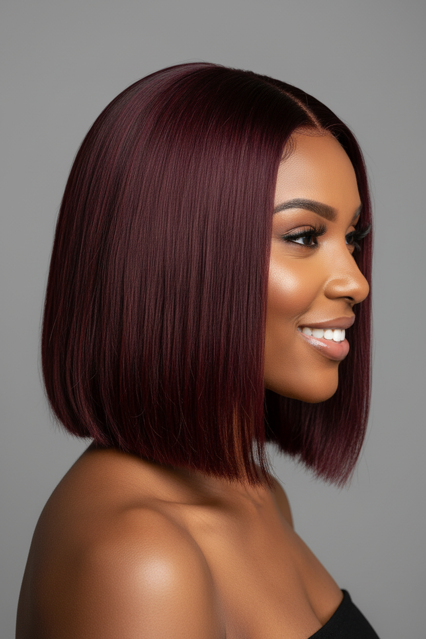 Floélys Rubis – Profil bob bordeaux